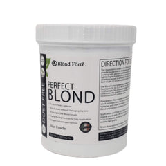 Blond Forte Perfect Blond tub front—premium lightener for salon-grade blonde lift