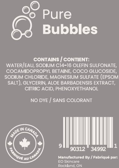 Bloom & Bōde fragrance-free bath ingredients list showcasing natural, biodegradable components