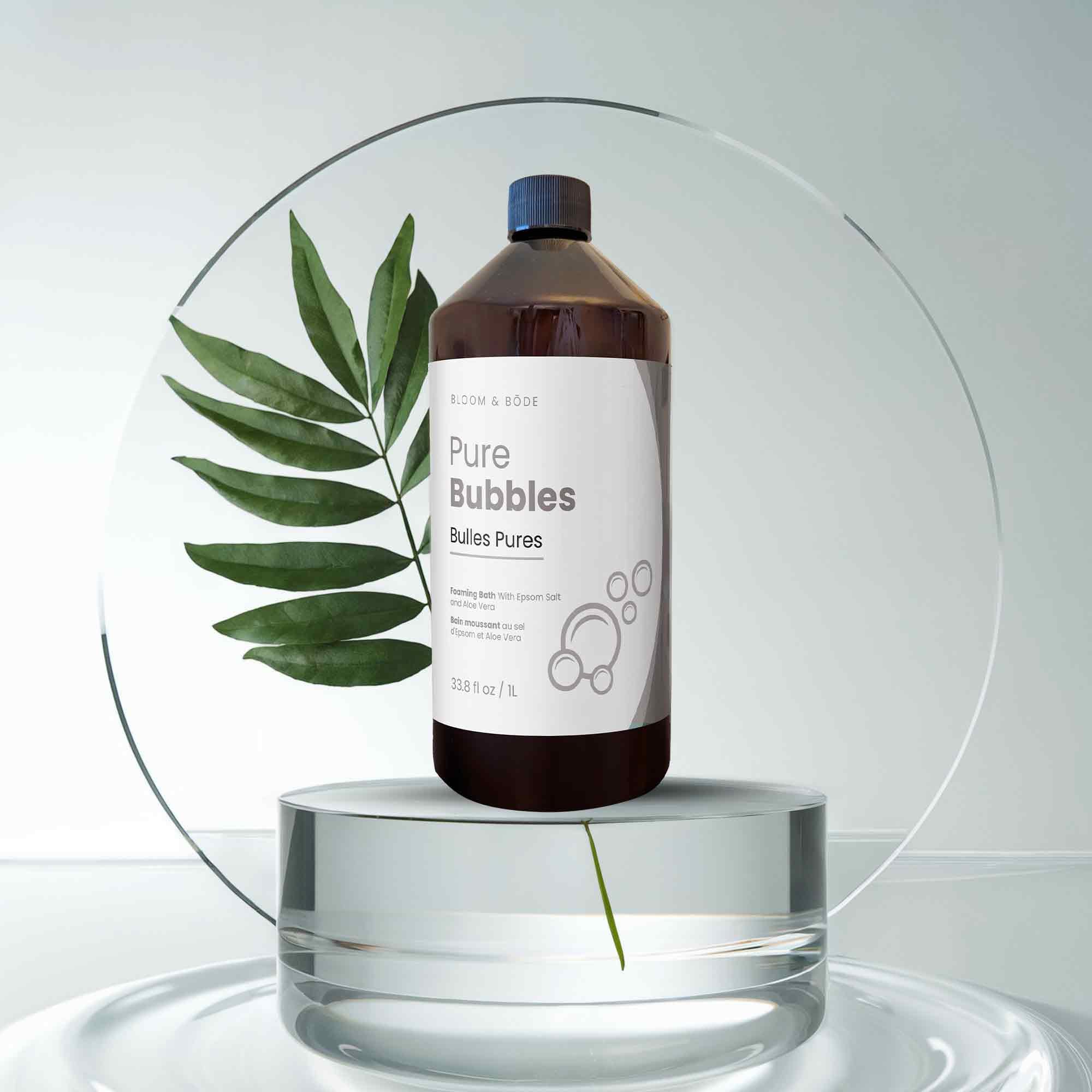 Bloom & Bōde long-lasting bubbles close-up suggesting durable, enveloping foam during soak