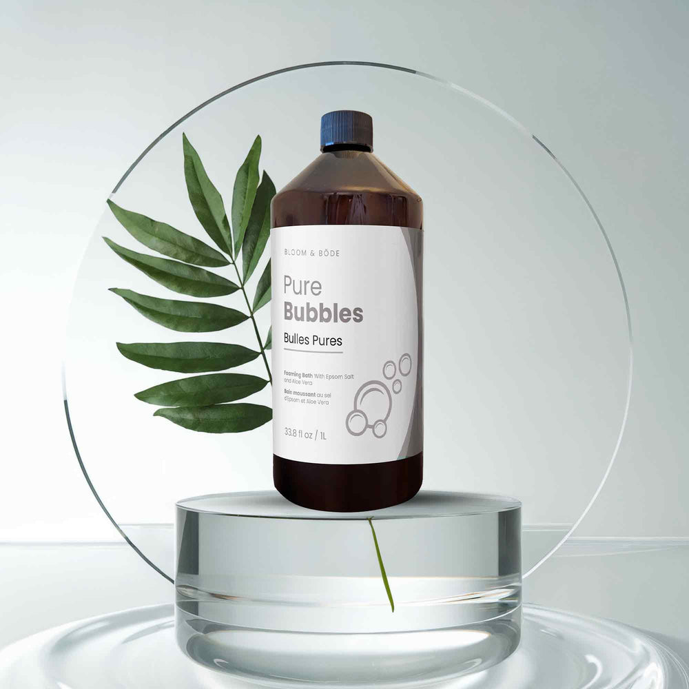 Bloom & Bōde long-lasting bubbles close-up suggesting durable, enveloping foam during soak