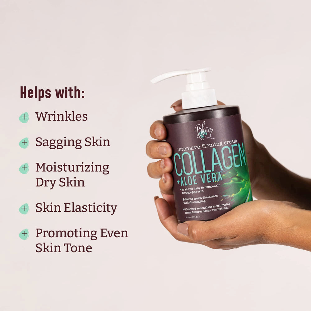 BLOOM IT'S A GREAT SKIN DAY body lotion jar highlights fragrance-free daily moisturization