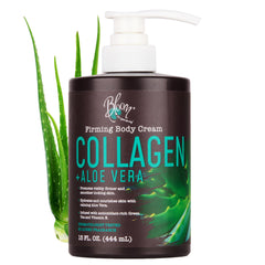 BLOOM IT'S A GREAT SKIN DAY collagen cream pump shows hydrating, firming action