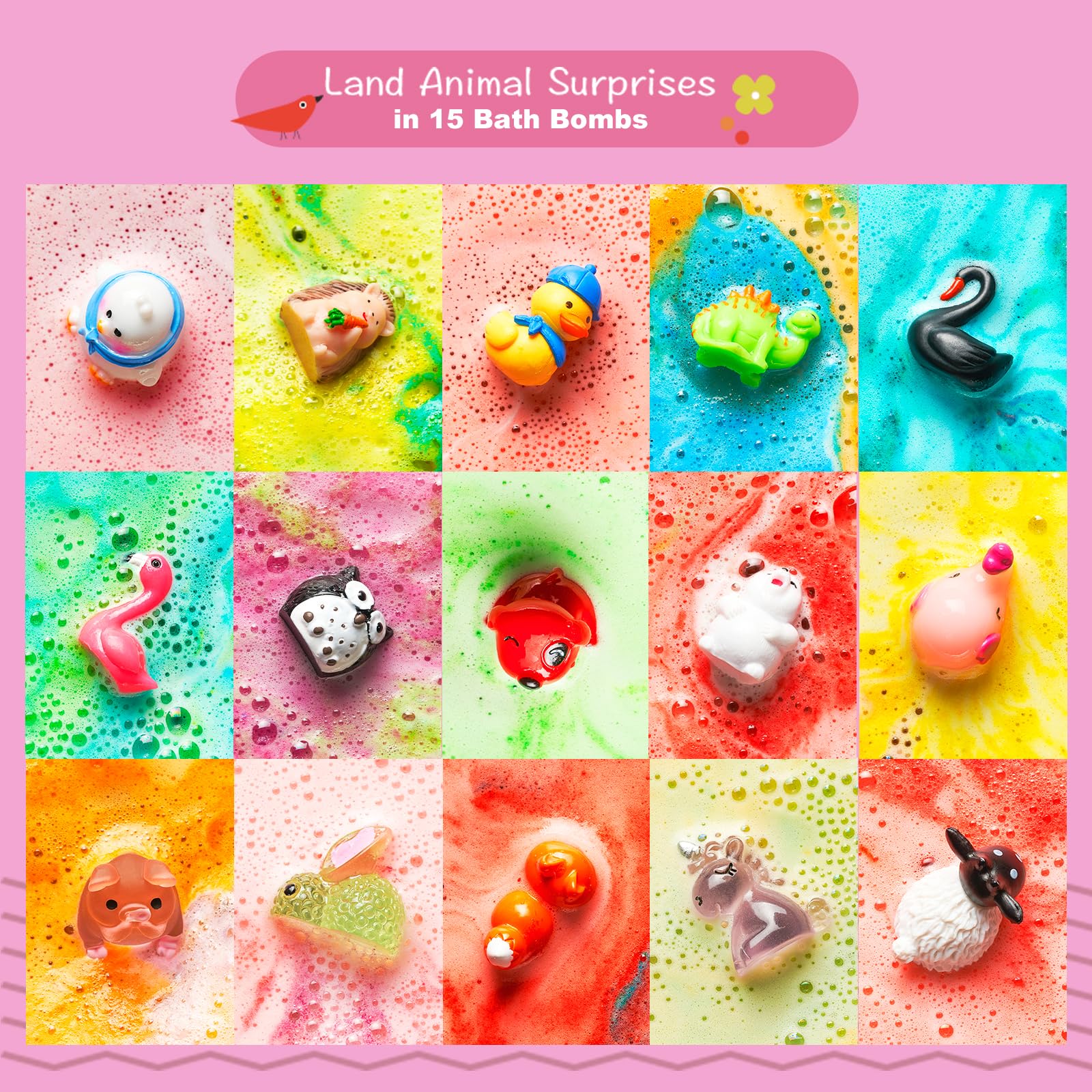 BloomFizzy jungle bathbombs' fragrances and colors swirl for delightful sensory experiences.