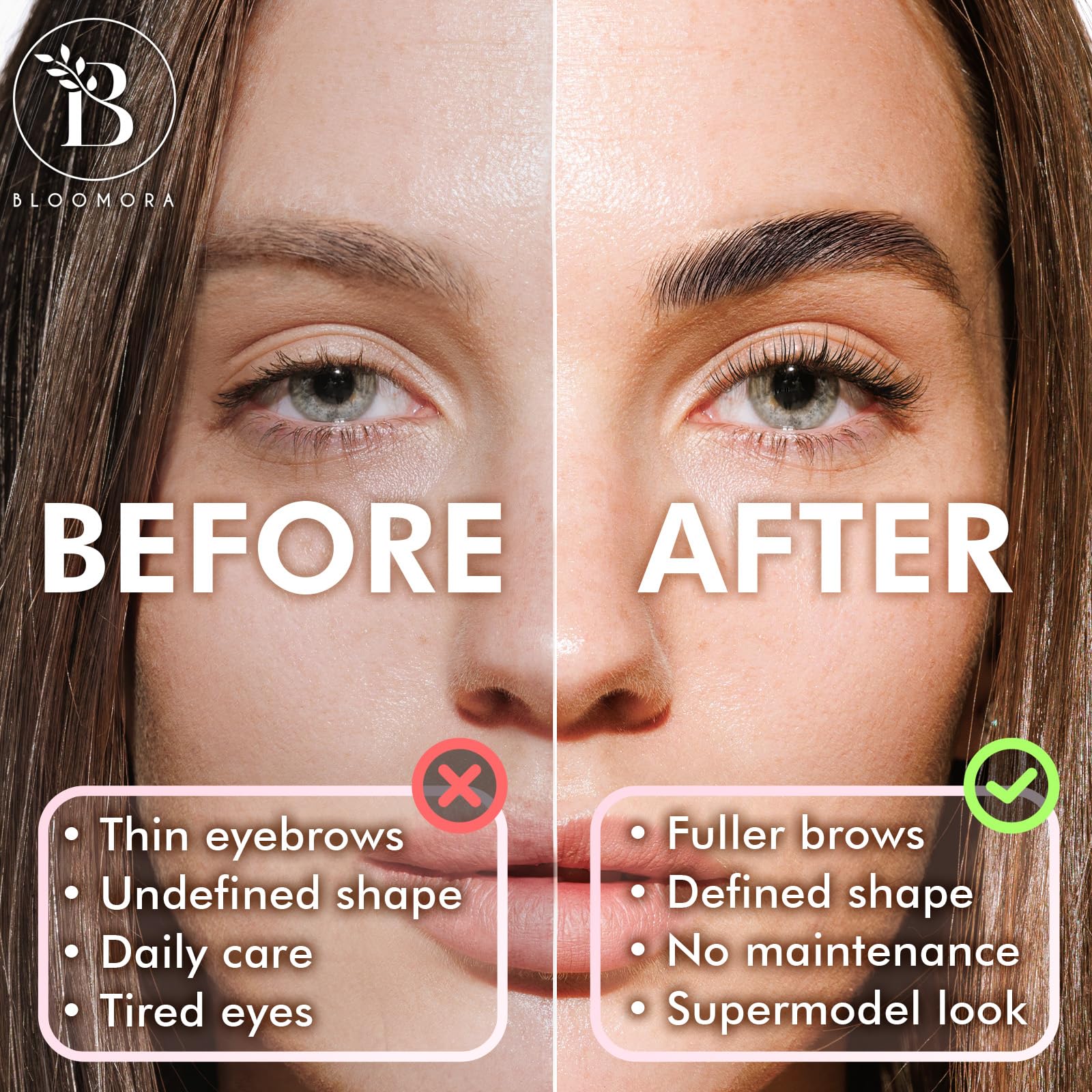 BLOOMORA brow lamination tools precise applicators for even salon-like results at home