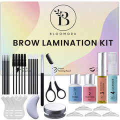 BLOOMORA Eyebrow Lamination Kit box ideal at-home brow lift setup for quick shaping