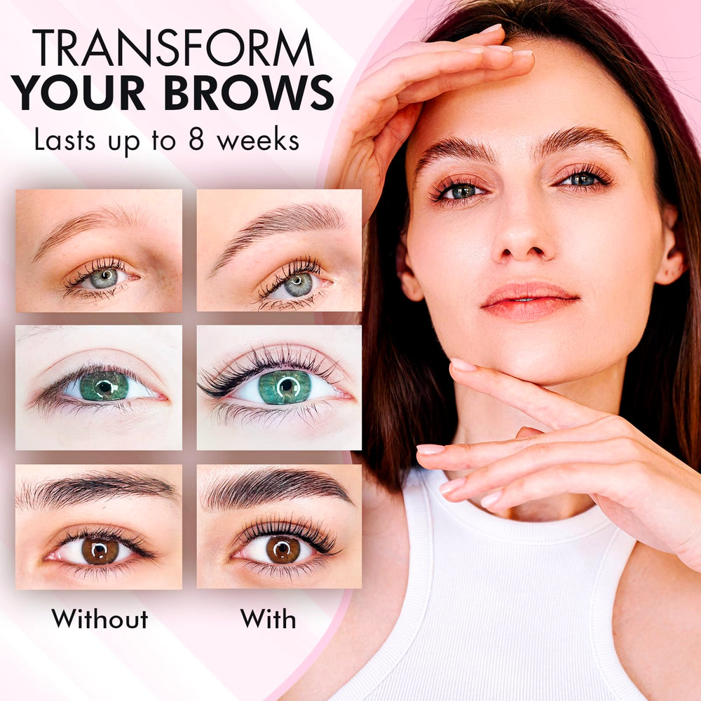 BLOOMORA lamination lotions gentle formulas designed for comfortable long-lasting brow lift results