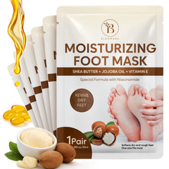BLOOMORA mascarilla de pies hidratante para suavizar piel áspera