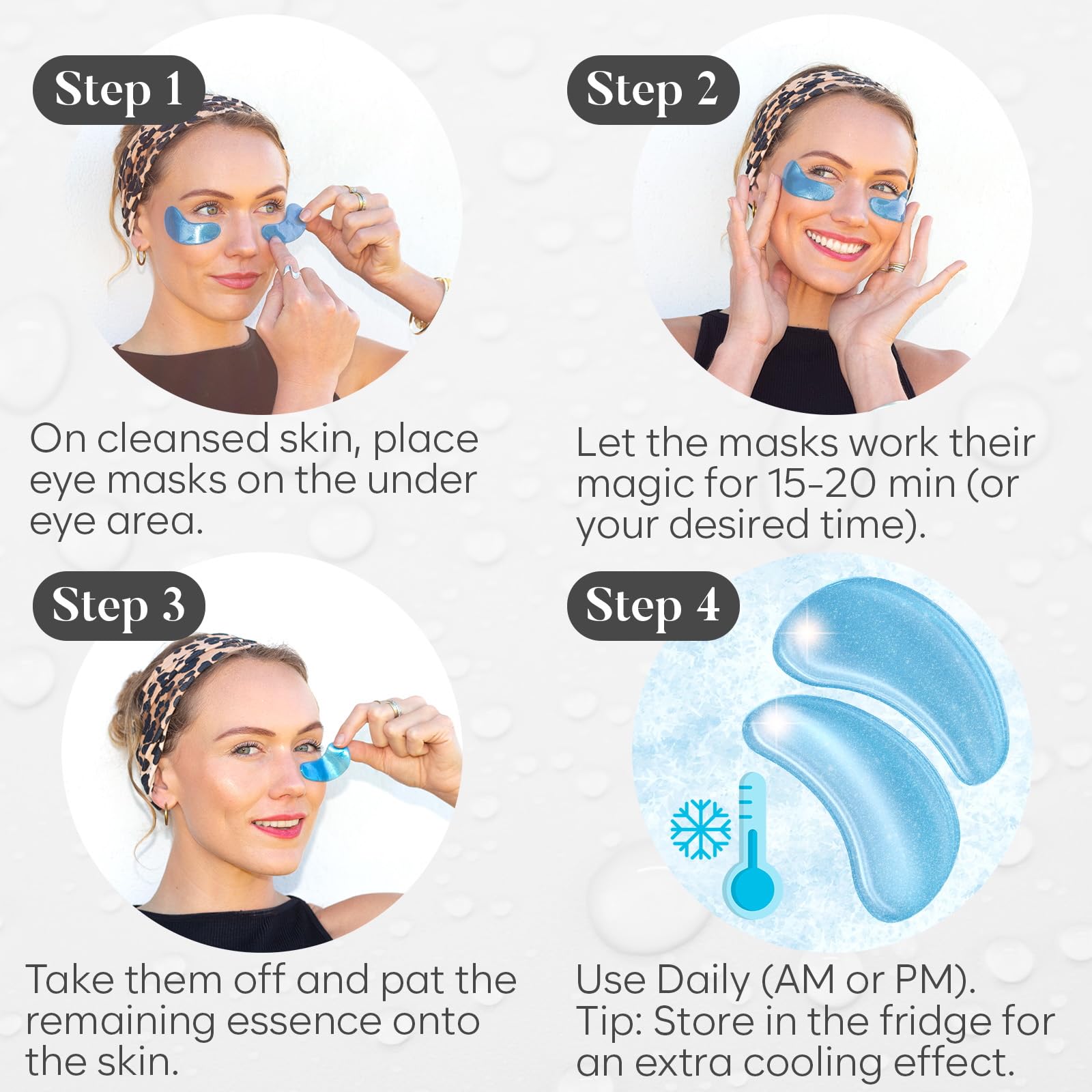 Bloomora Retinol & Collagen patch close-up highlights renewing and smoothing cues