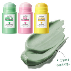 Blopuivo Three-Color Mask Stick collection offers balanced skin care options.