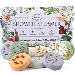 BLRIET shower steamers 8-pack gift box for effortless spa moments