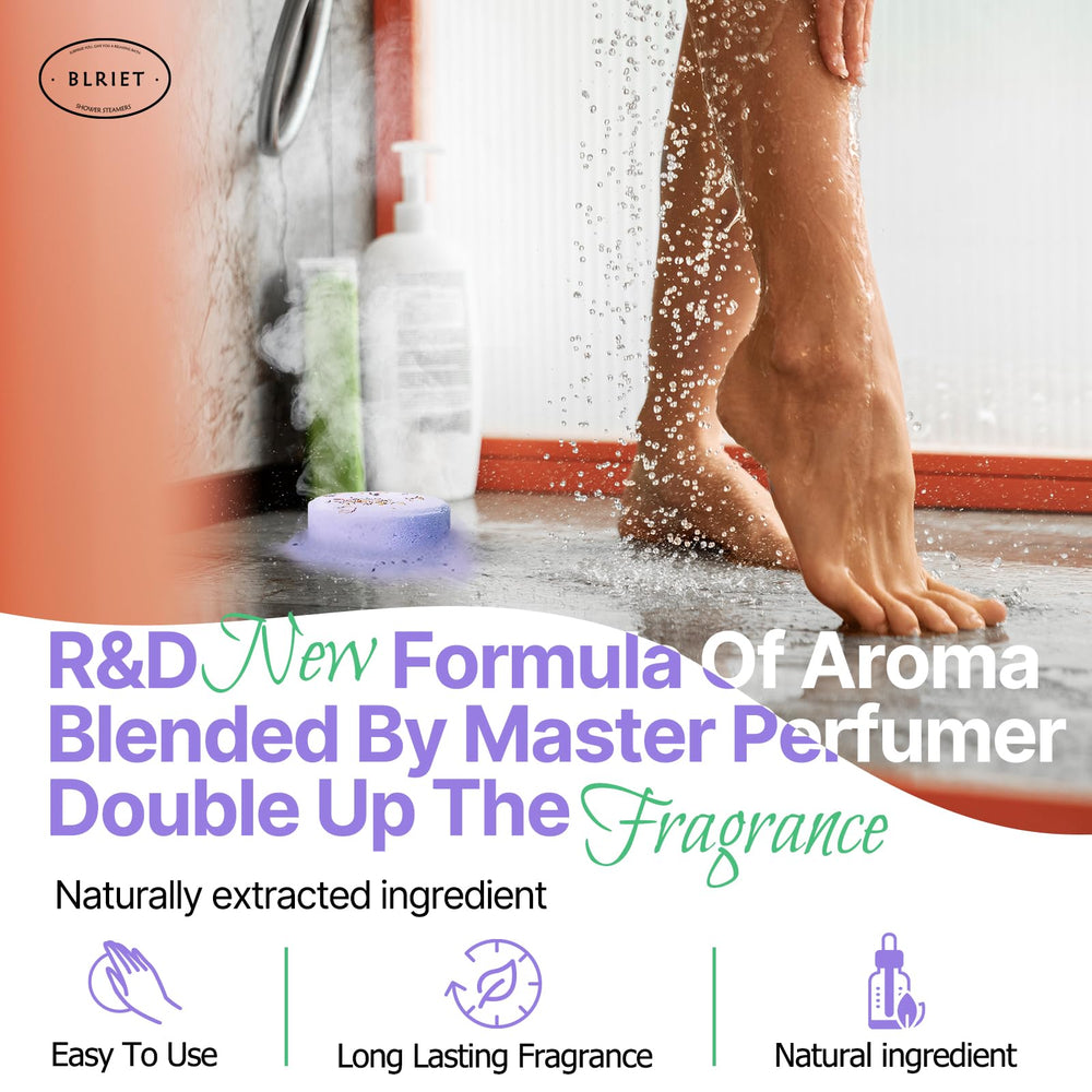 BLRIET shower steamers relaxation moment supports calm, at-home spa time