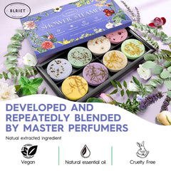 BLRIET shower steamers in-shower release fragrance for a personal spa moment