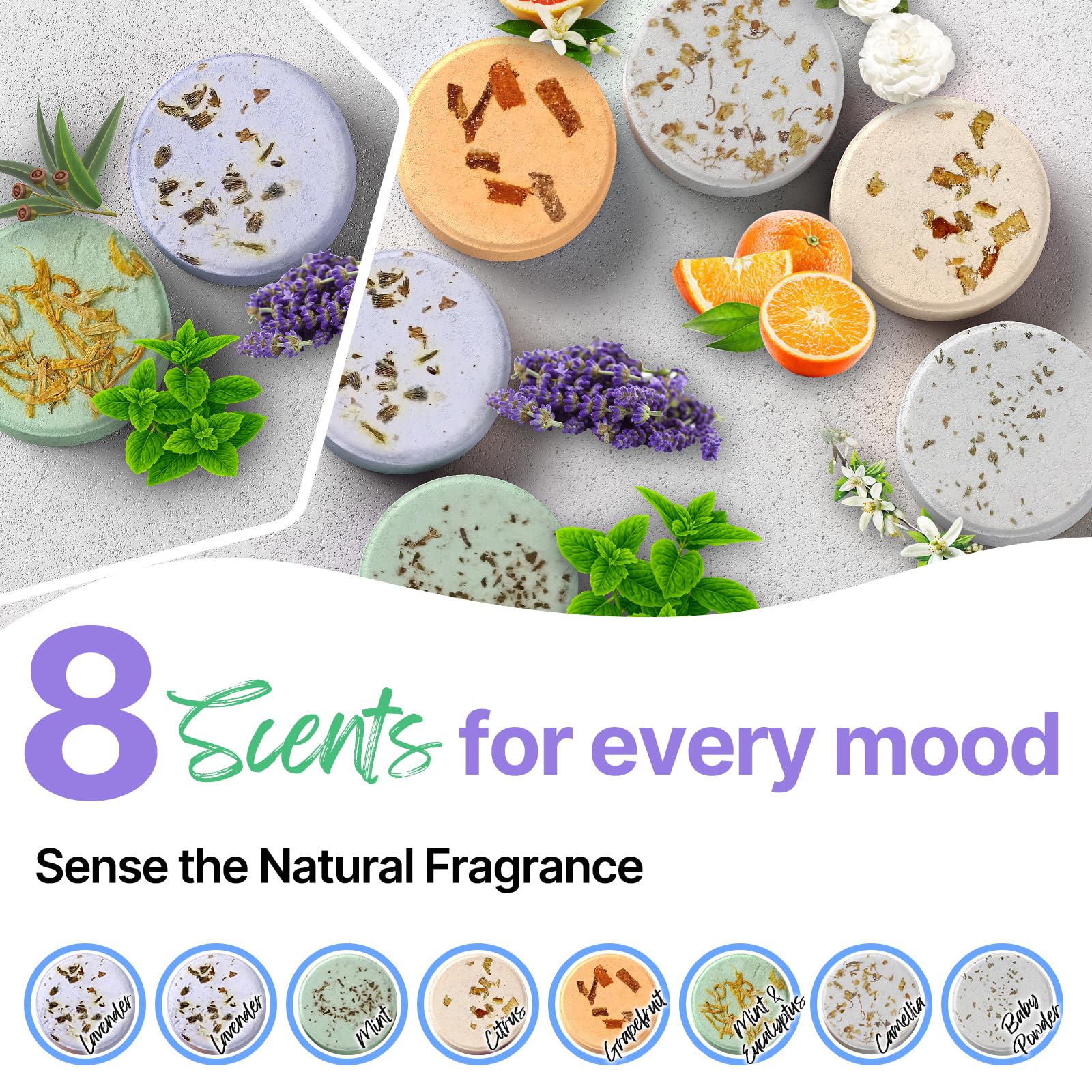 BLRIET shower steamers lab-blend perfumer indicates premium scent development