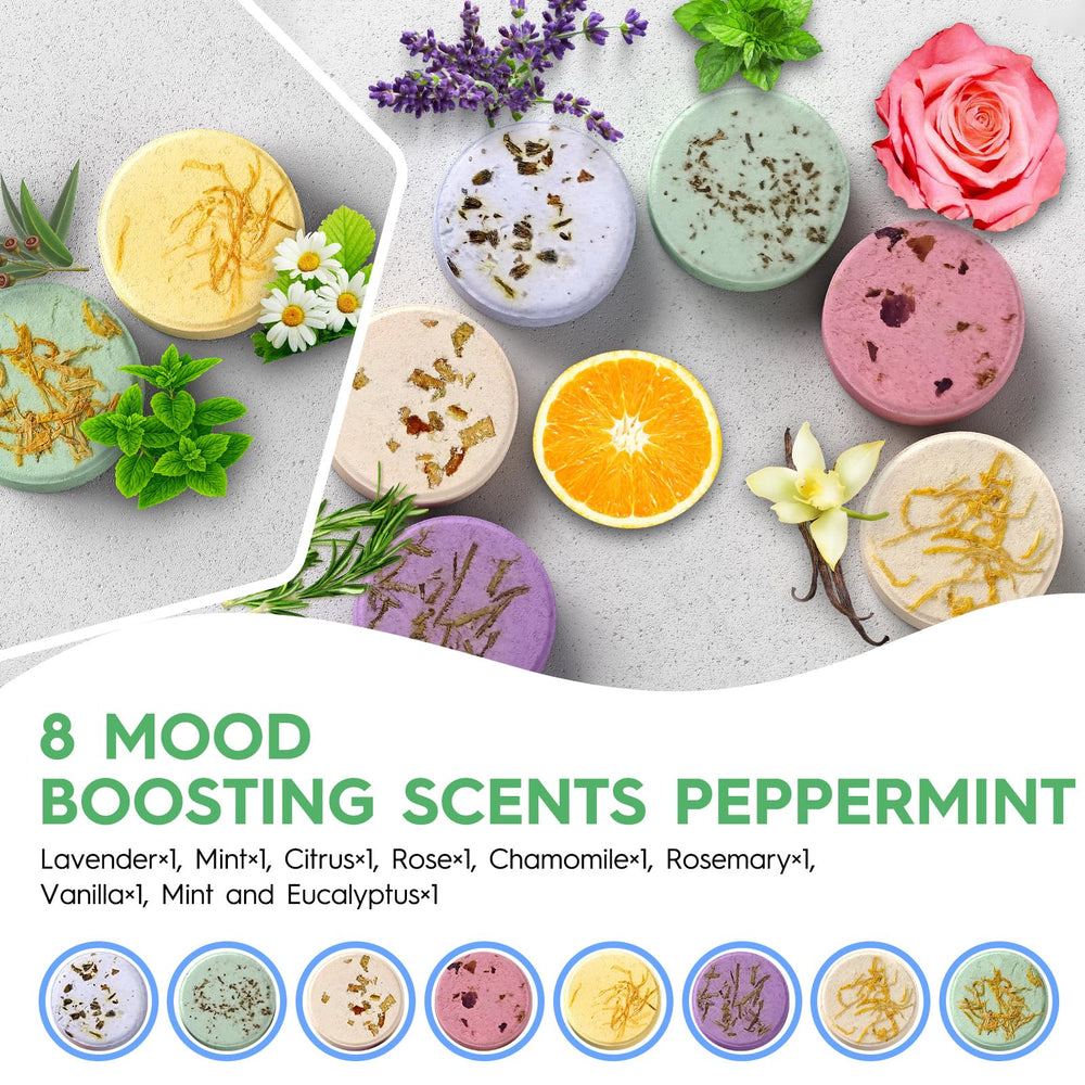 BLRIET lavender blend shower steamers for calming aromatherapy in the shower