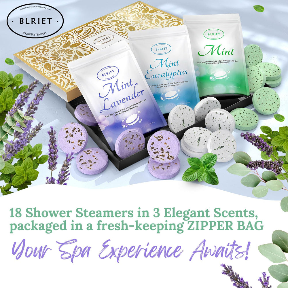 BLRIET peppermint steamer features energizing scent for morning routines.