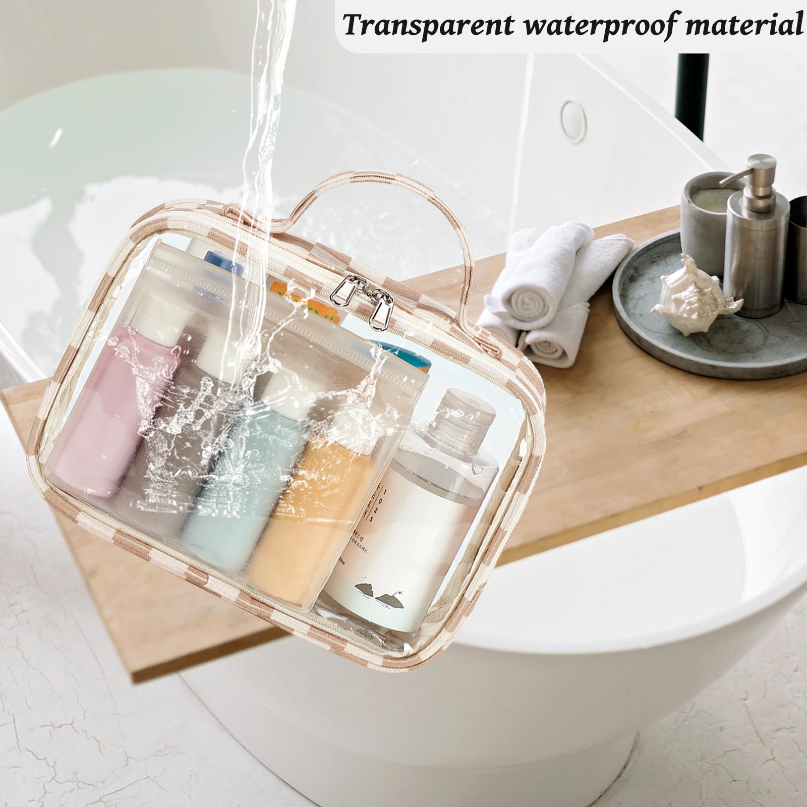 Bluboon reinforced handle supports comfortable carrying during travel.
