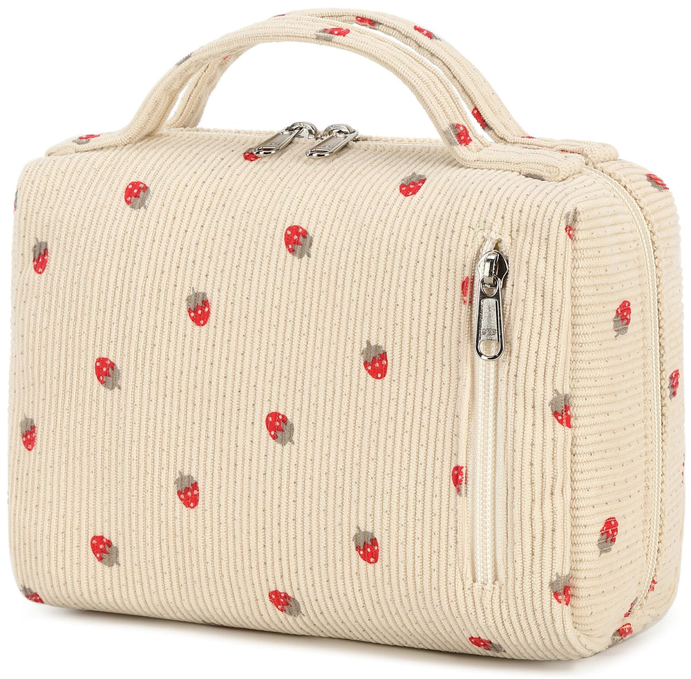Bluboon strawberry corduroy bag makes a thoughtful gift for travelers