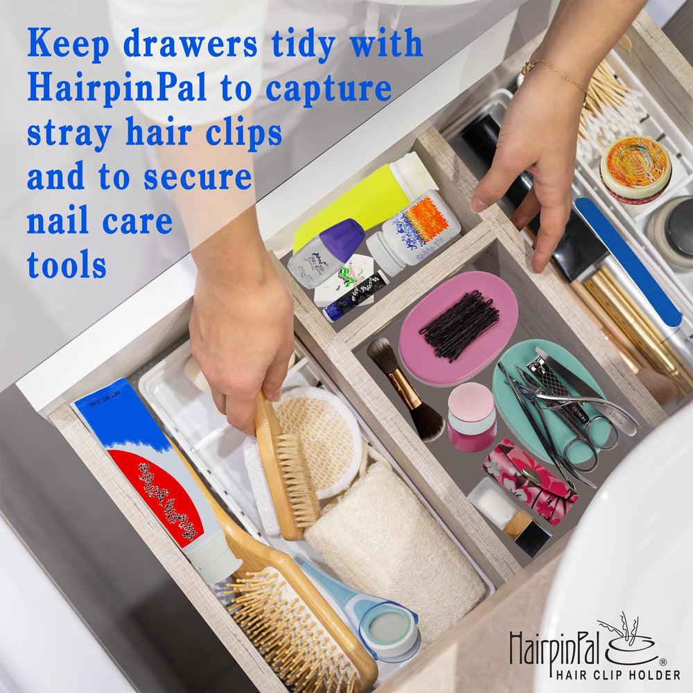 Blue Feather HairpinPal travel compact tray ready for on-the-go styling