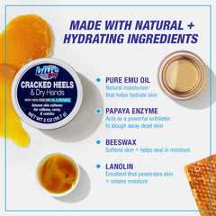 Blue Goo emu oil ingredient close-up highlighting natural moisturizer