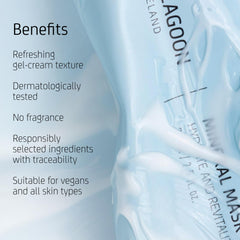 Blue Lagoon Iceland overnight mask jar closeup showing creamy texture for hydration.