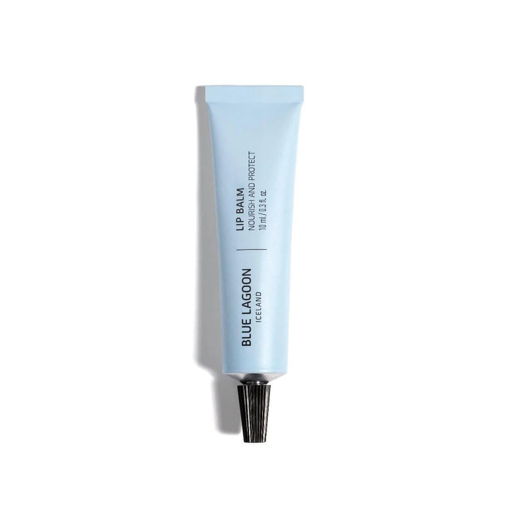 Blue Lagoon Iceland lip balm tube with peppermint for daily hydration.