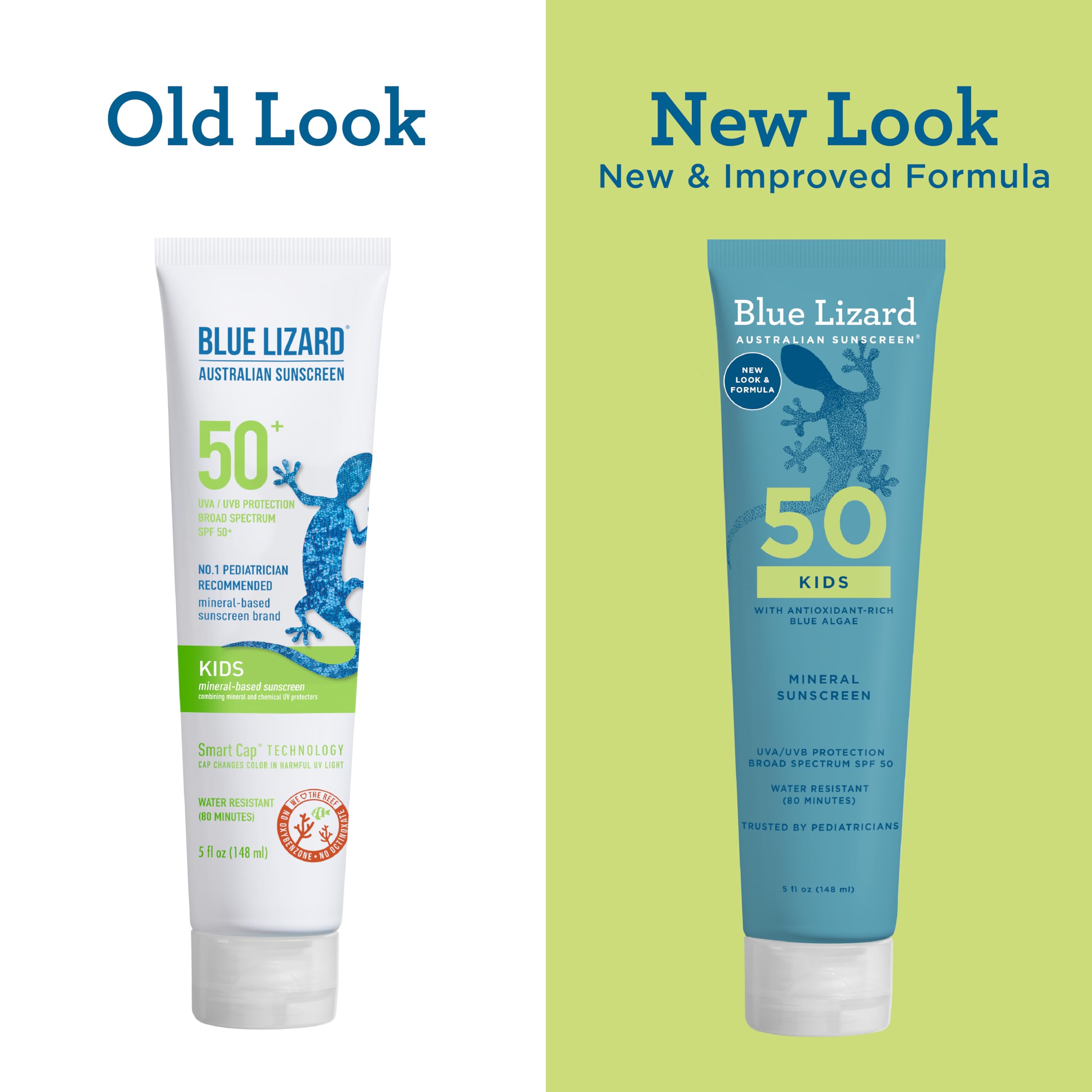 Blue Lizard Kids Mineral SPF 50 reef-friendly formula protects fragile ecosystems.
