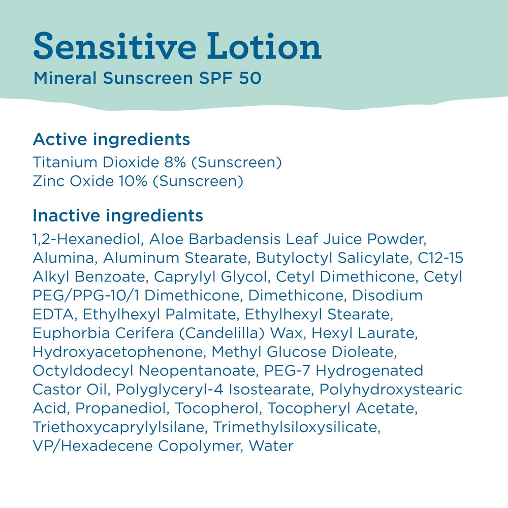 Blue Lizard Sensitive SPF 50 sunscreen lotion reef-friendly formula protects ecosystems.