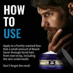 Bluebeards Original leave-in conditioner displays a soft beard texture.
