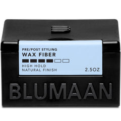 BluMaan Meraki Wax Fiber jar closeup highlights natural matte finish
