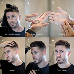 BluMaan Meraki Wax Fiber matte finish texture on hair