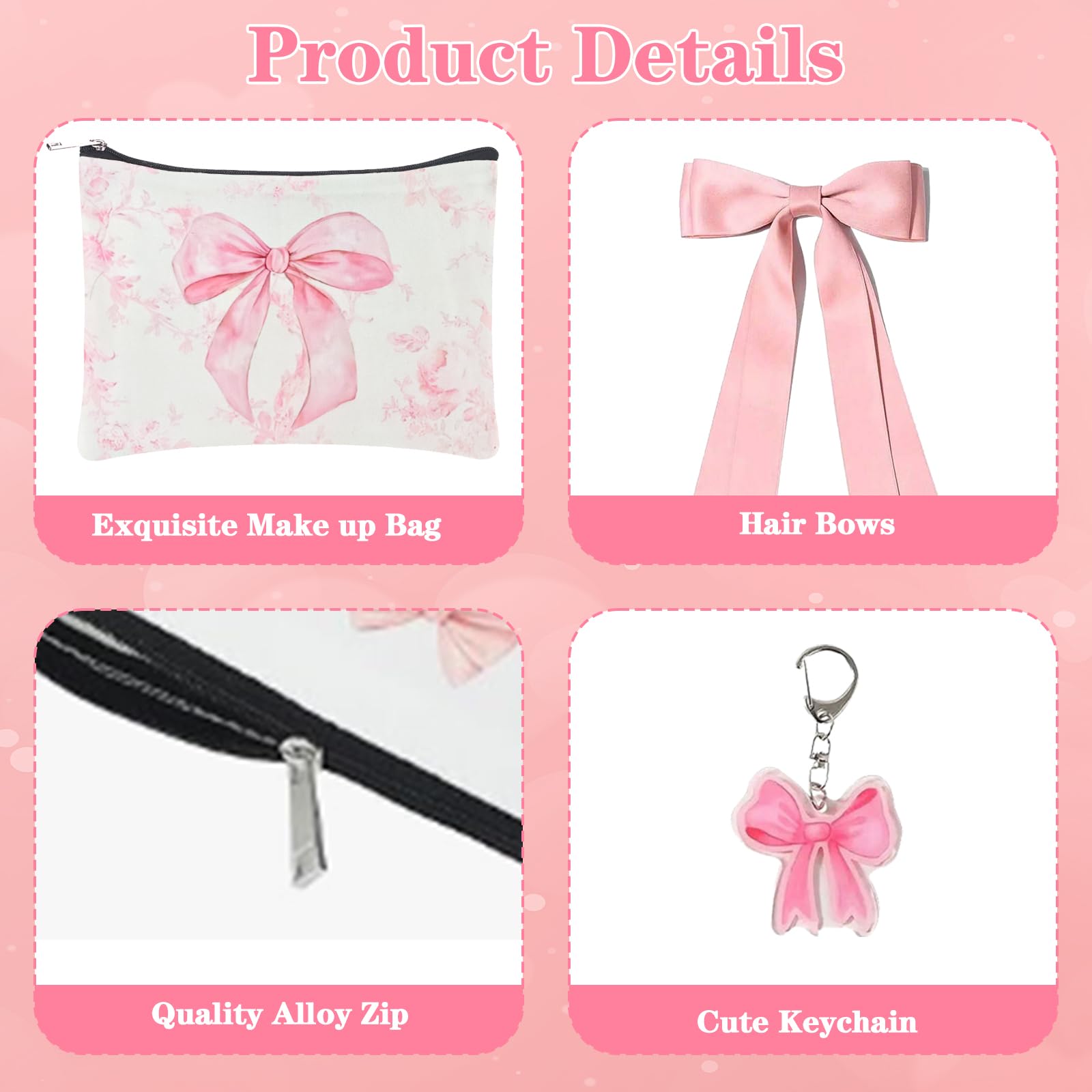 BlueRaying Coquette bow keychain adds cute flair to bags and keys.