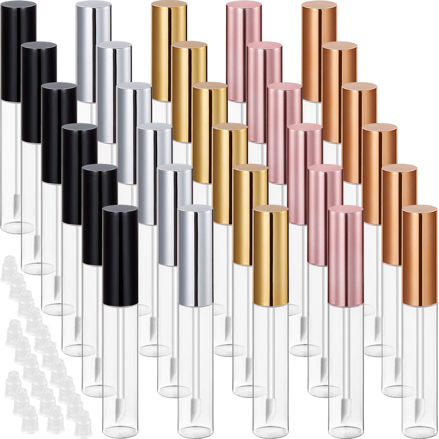 Blulu lip gloss tubes 10ml clear bulk for easy DIY cosmetics and on-the-go usage.