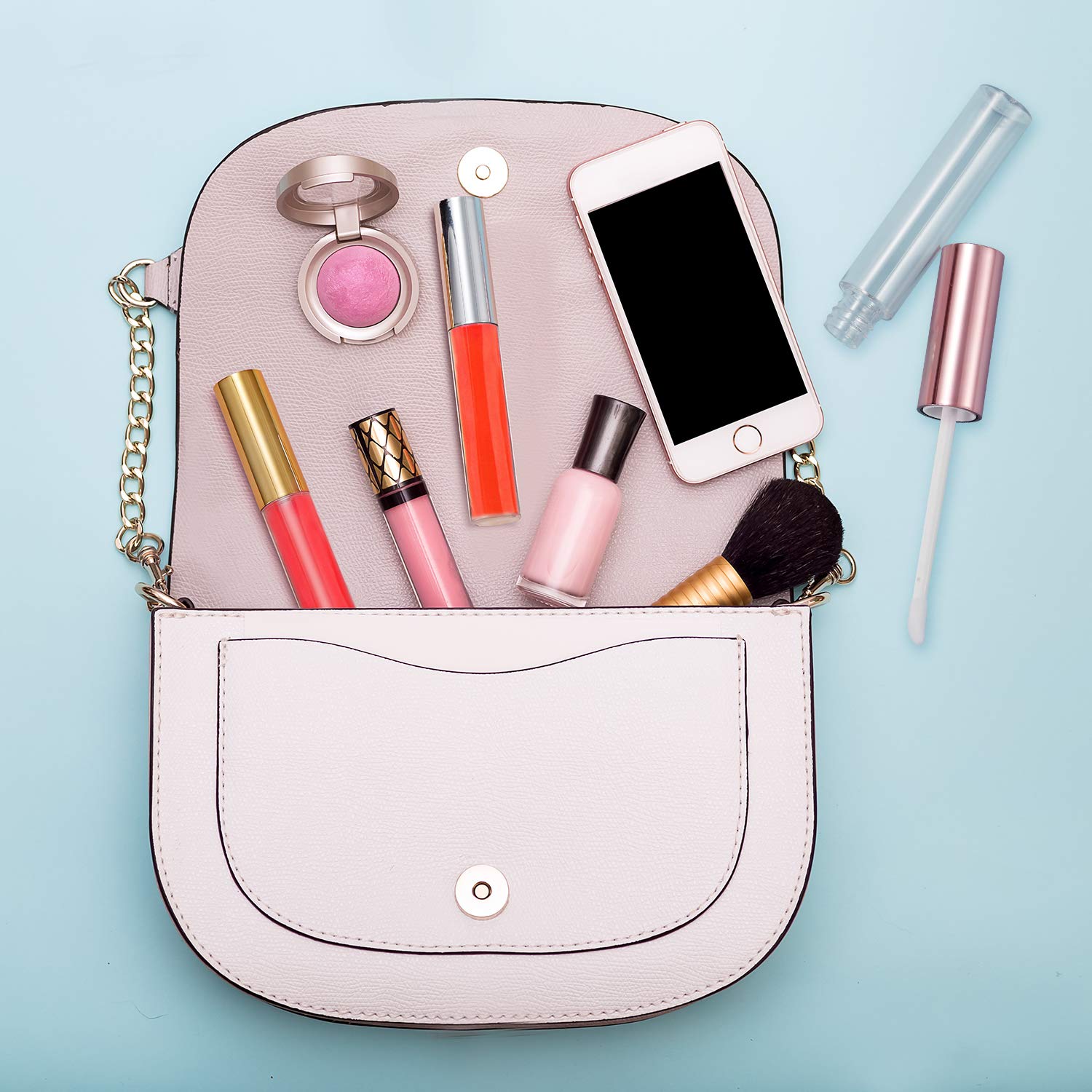 Blulu refillable gloss container 10ml ideal for small-batch cosmetics.