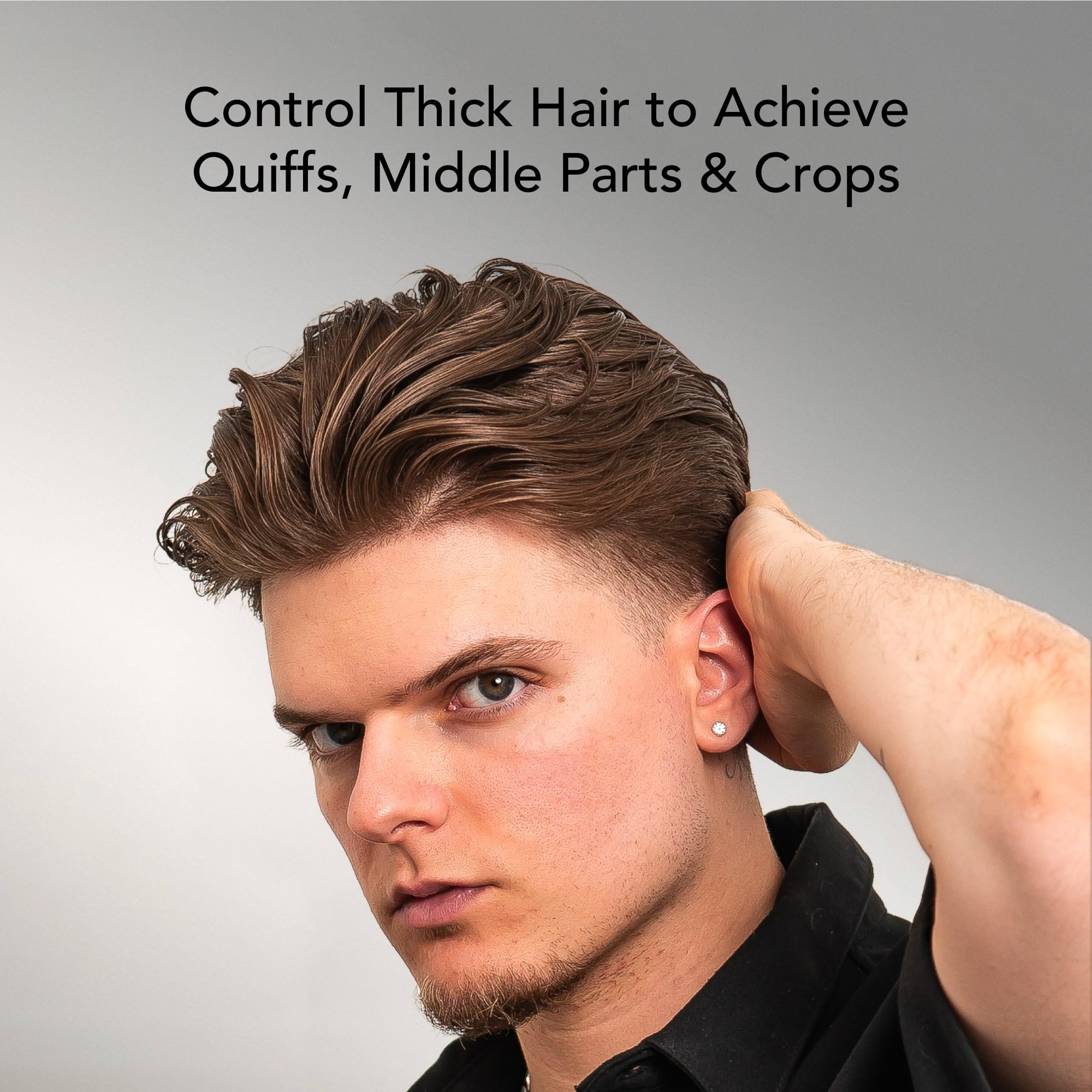 BluMaan Heavy Hold Clay amino-acids help nourish strands during styling.