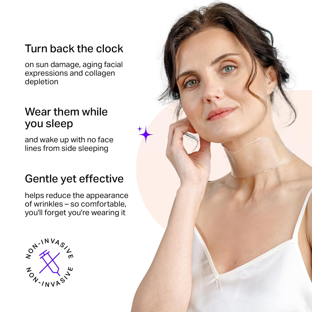 BLUMBODY Neck Wrinkle Patches silicone texture highlights comfortable adhesion
