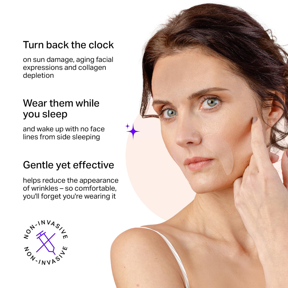 BLUMBODY thin clear patches on skin emphasize discreet night-time wear