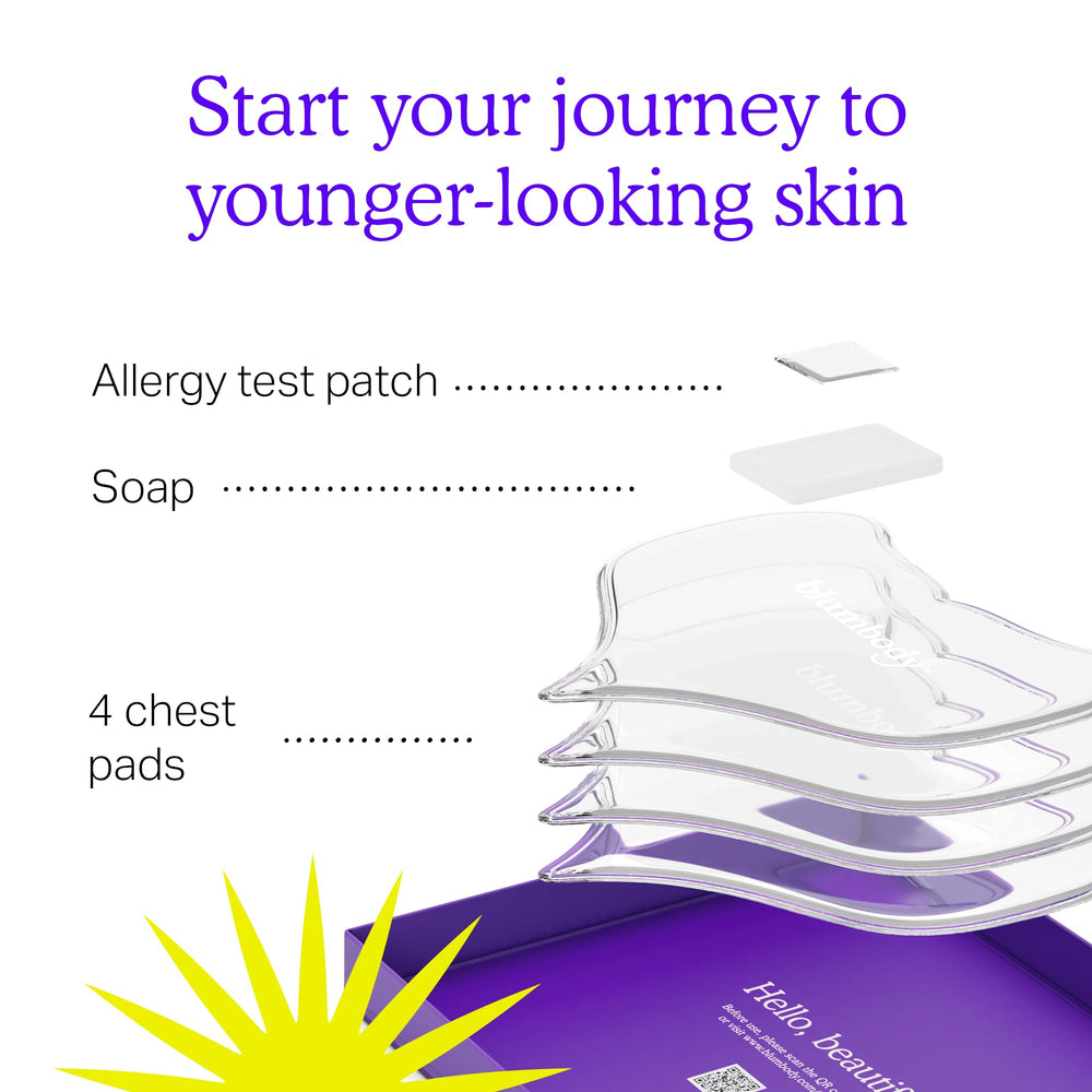 BLUMBODY Chest Wrinkle Pads silicone material closeup highlighting purity.