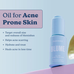 Blume Meltdown rosehip oil detail emphasizes hydration and skin nourishment