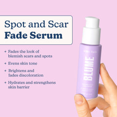 Blume Milky Fade application tip demonstrates gentle facial massage