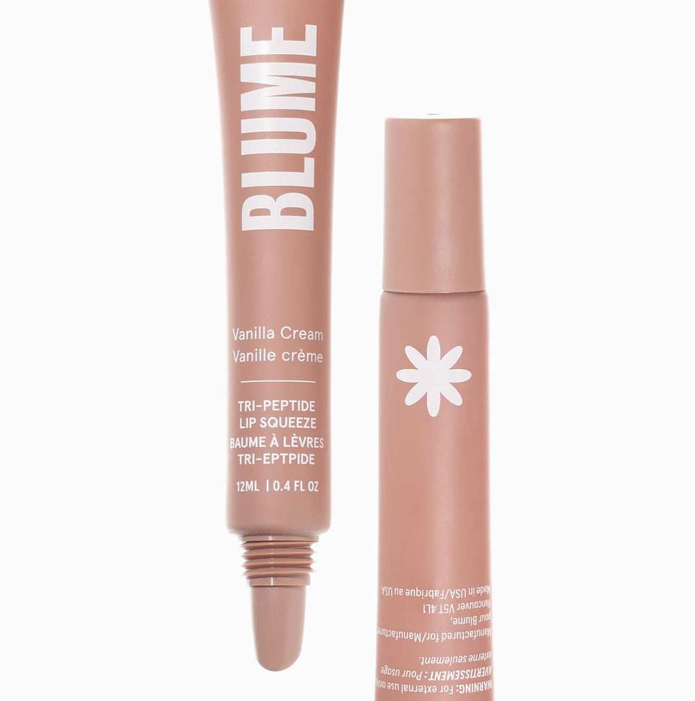 Blume lip balm texture shows instant glide and comfortable nourishment