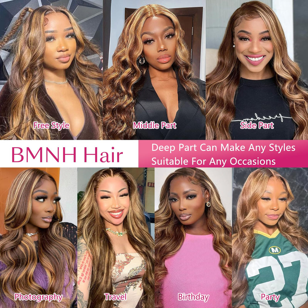 BMNH dense 200% density wig delivers full lush volume from roots to tips.