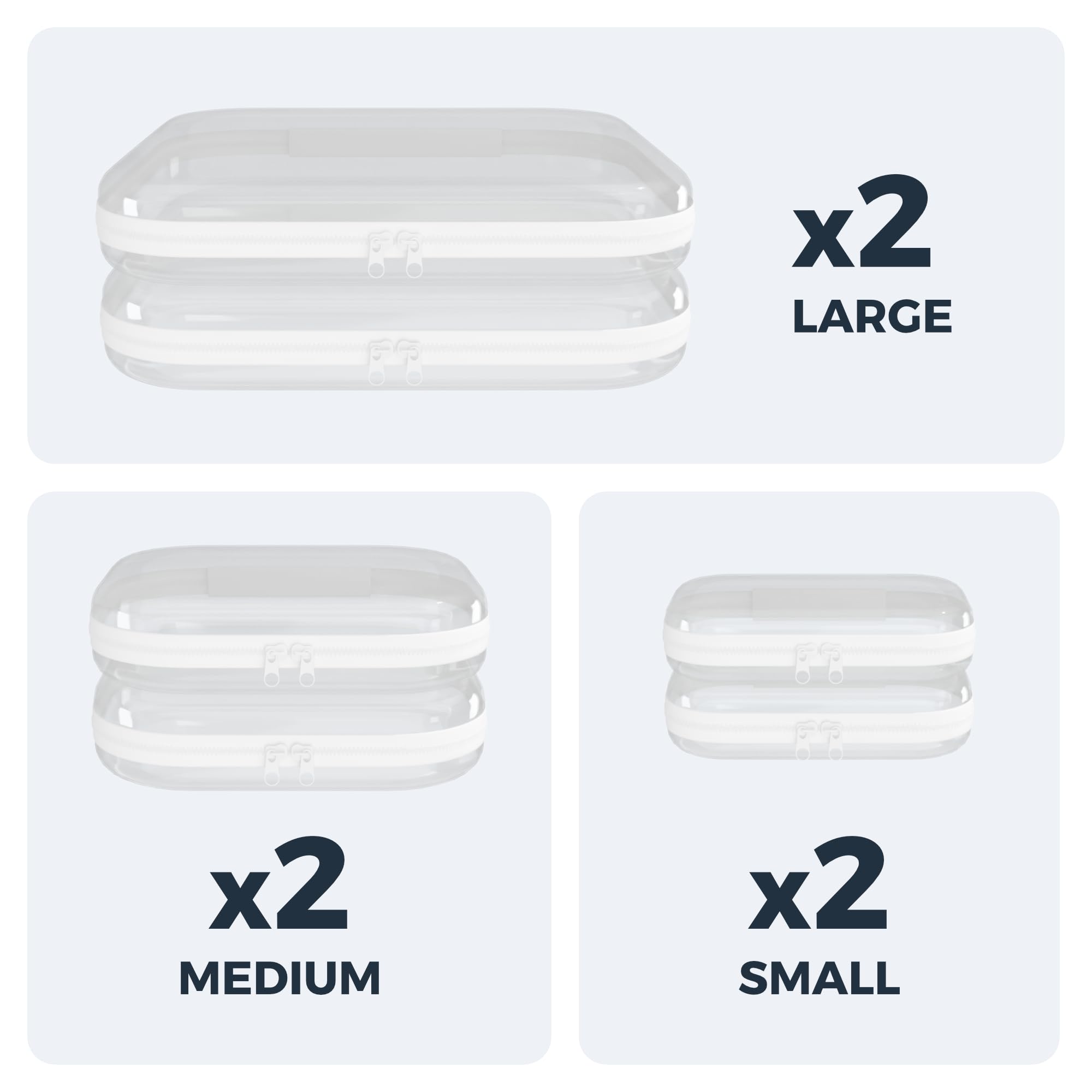 B'More Brands six-pack set demonstrates versatile storage with large, medium, and small sizes