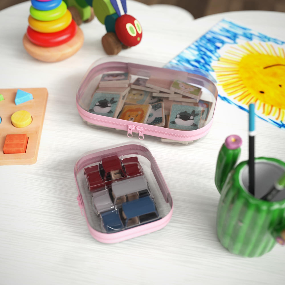 B'More Brands travel/home-use clear case stacked for lightweight, durable organization