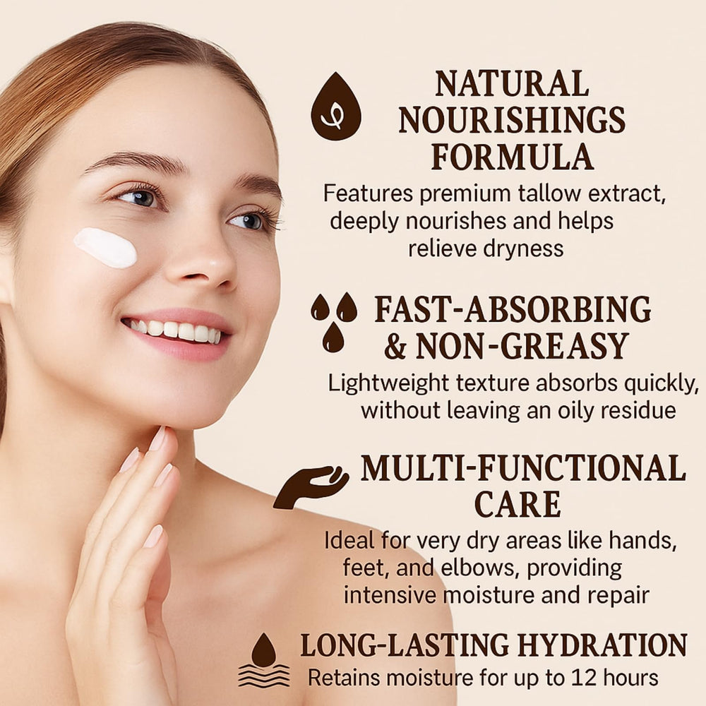 BNNBRGA Tallow Honey Cream with Manuka honey infusion signals soothing support