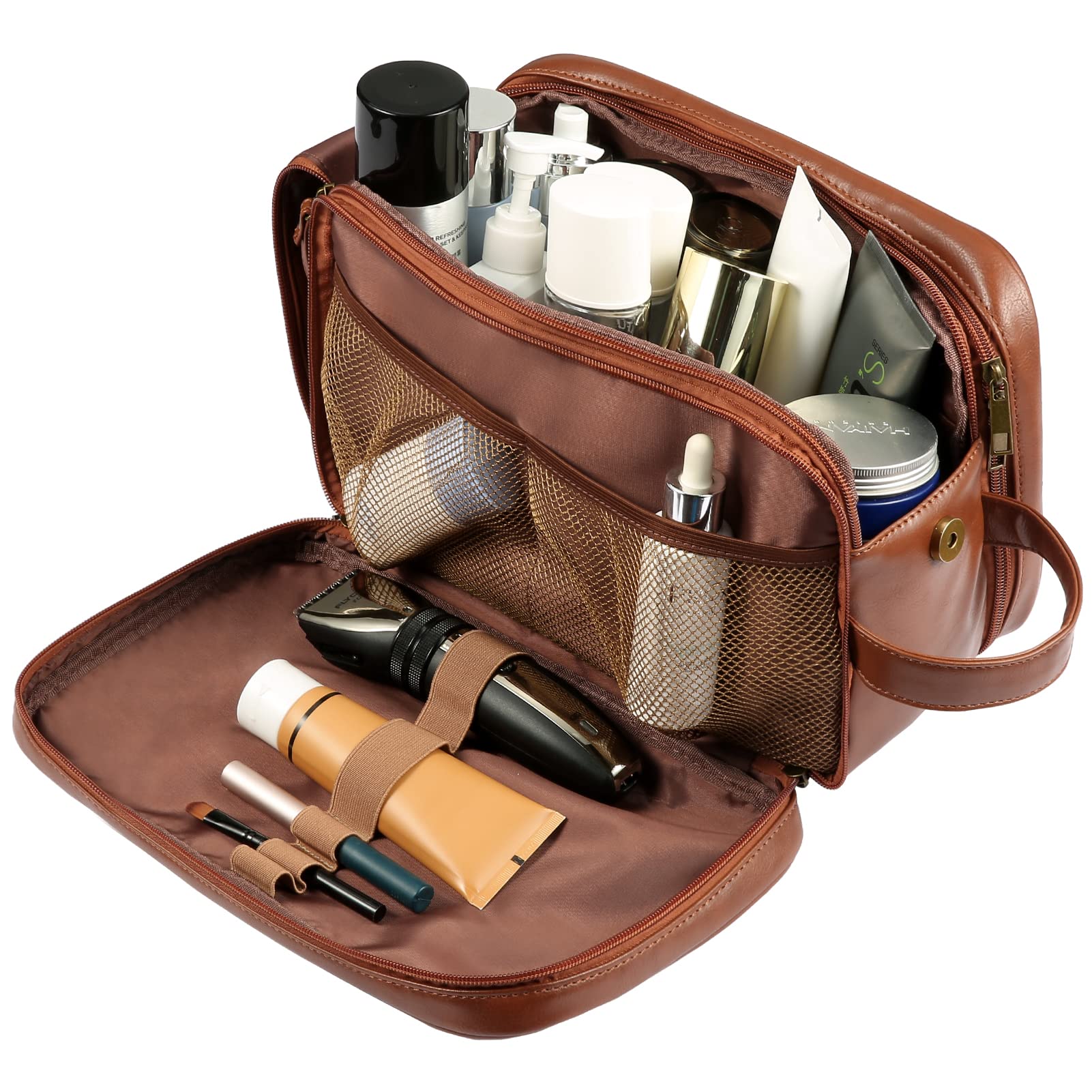BNSPOCKET Toiletry bag with reversible full opening for quick access to gear.