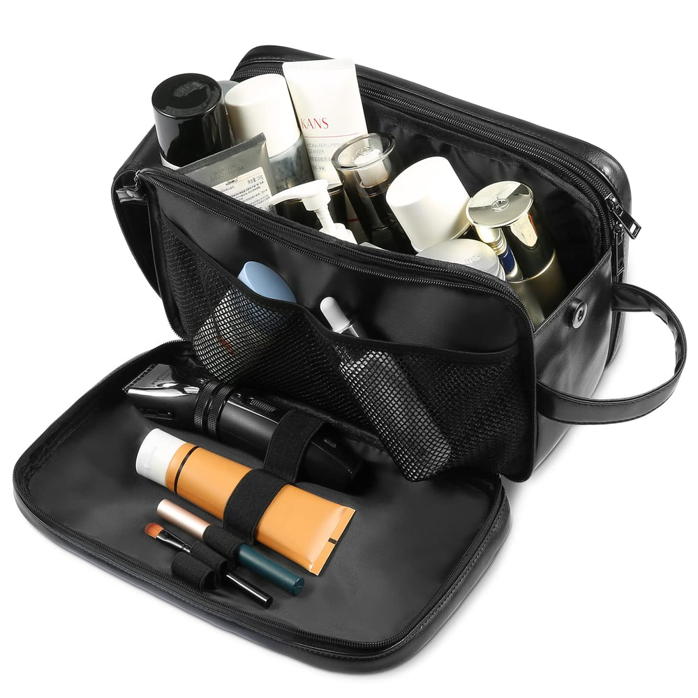 BNSPOCKET travel bag waterproof lining protects toiletries during bathroom spills.
