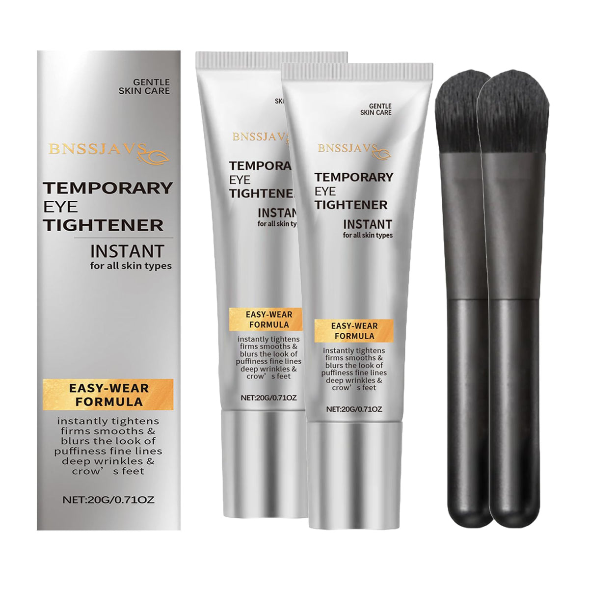 BNSSJAVS Perfection Eye Cream Tightener bottle shows instant firming primer effect