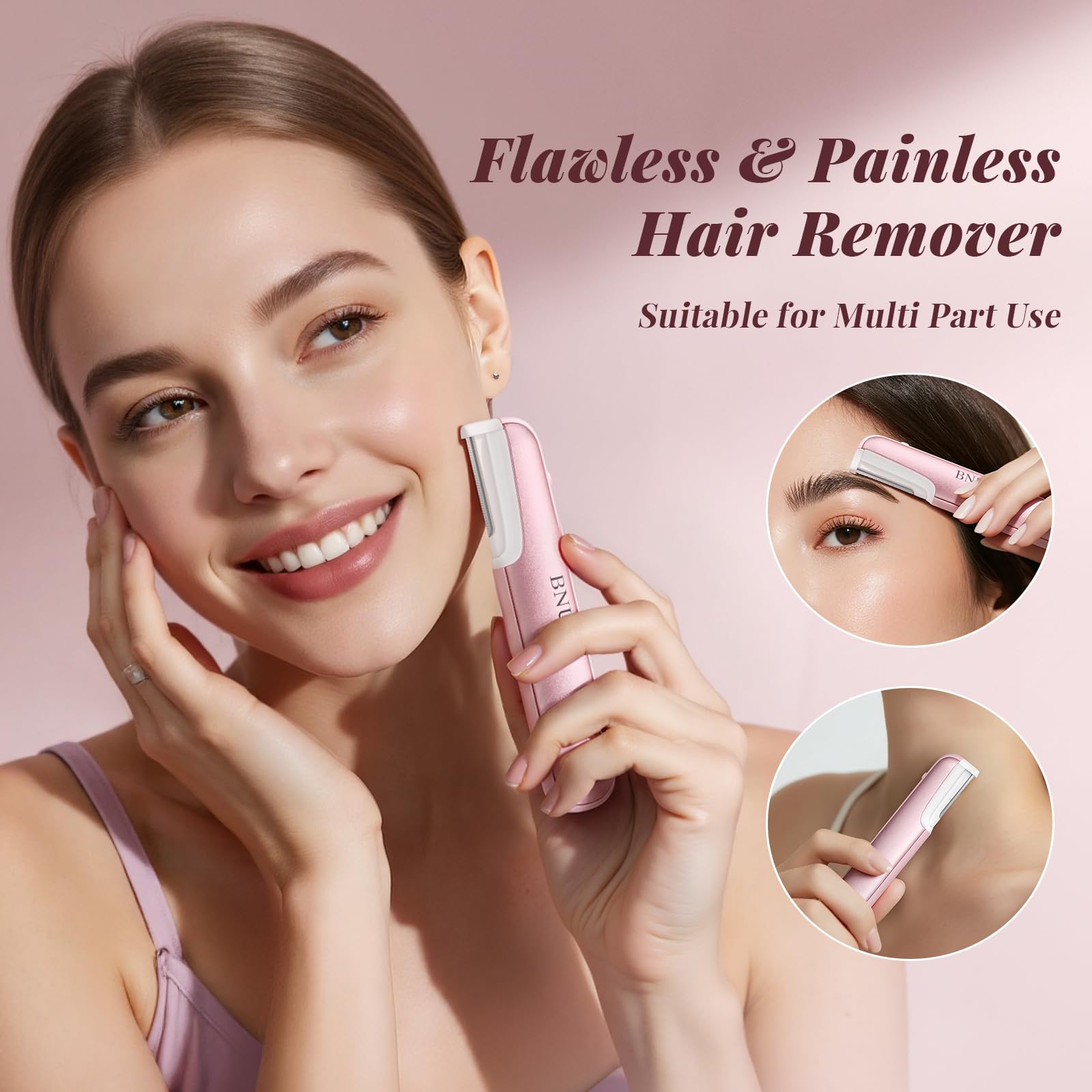 BNU Dermaplane Razor ergonomic handle in hand for controlled use