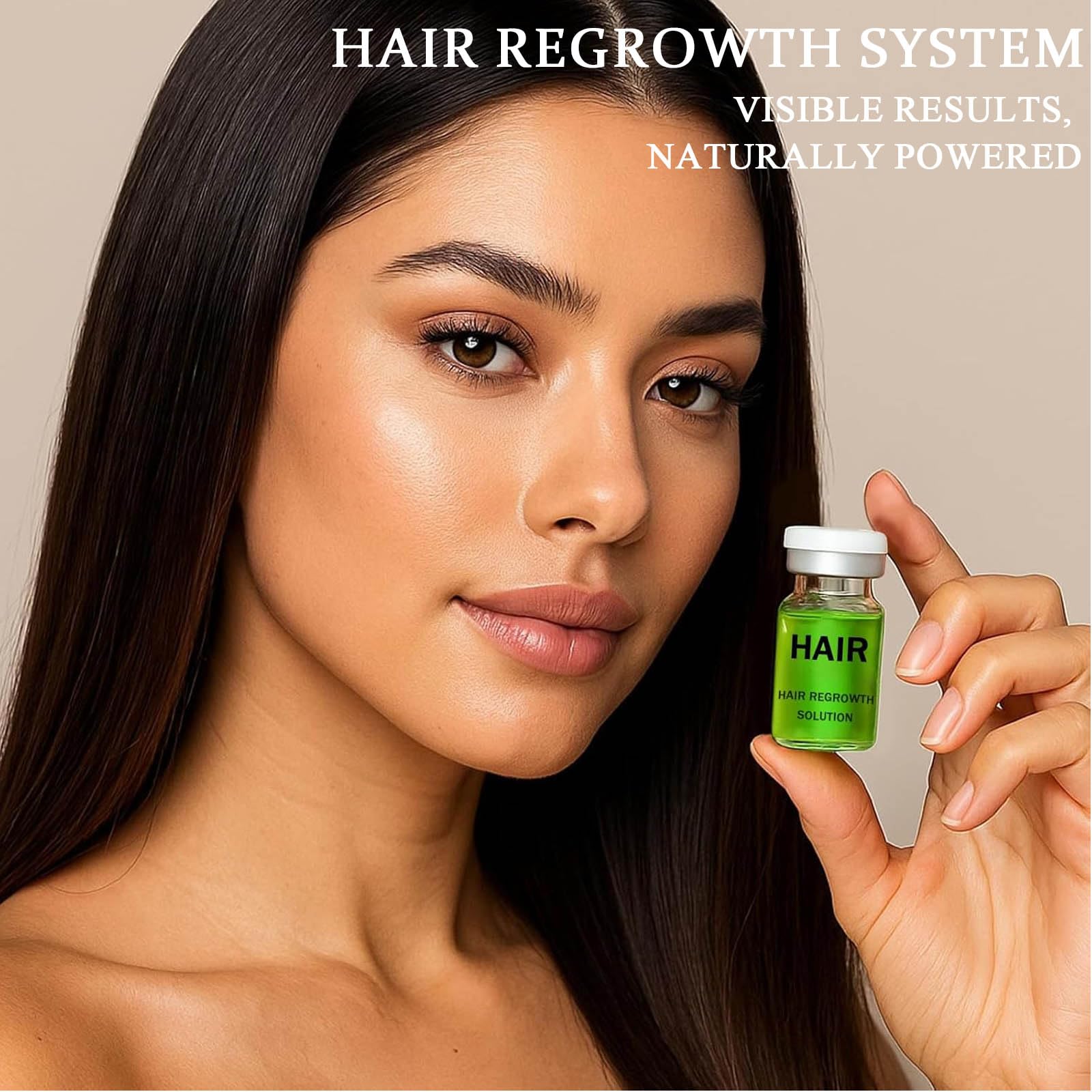 Boaccy Hair Regrowth System serum application shows fast-absorbing texture