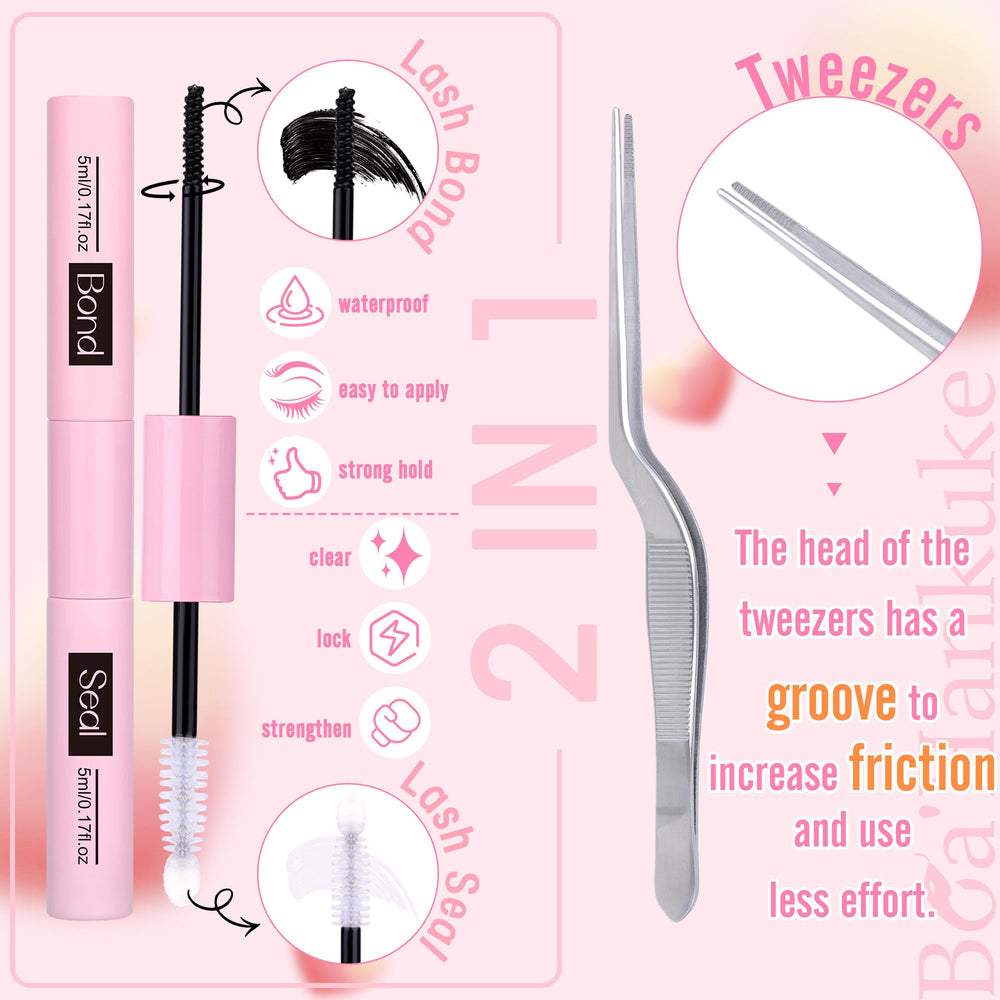Boahankuke silk-mink fiber lashes are soft and lightweight for all-day comfort.